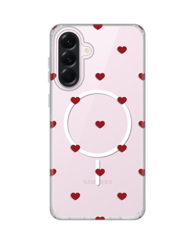 Maska za Samsung A566B Galaxy A56 Red Hearts Print Magsafe