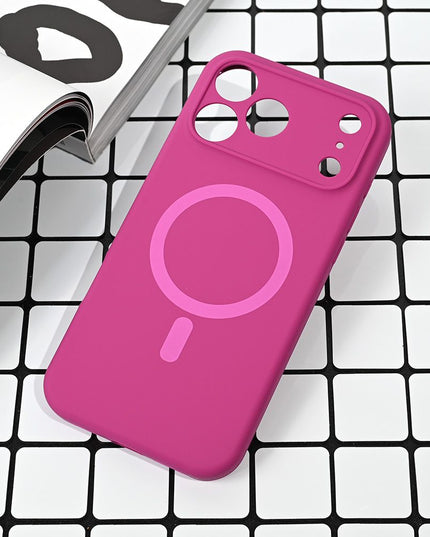 Maska za iPhone 17 Pro Max 6.9 tamno pink Magsafe Pure color