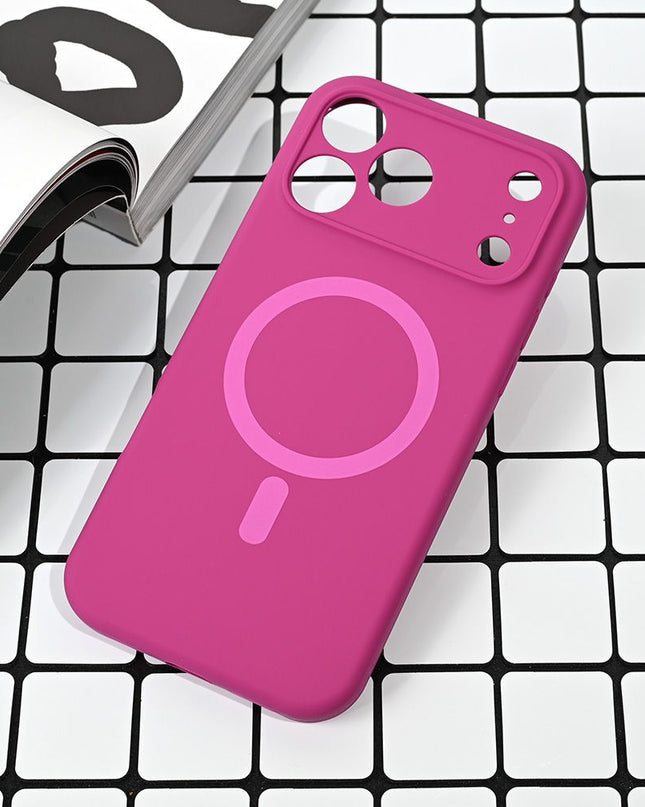 Maska za iPhone 17 Pro Max 6.9 tamno pink Magsafe Pure color