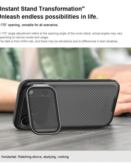 Maska za iPhone 17 Pro 6.3 crna (transparent kamera) Nillkin CamShield Prop