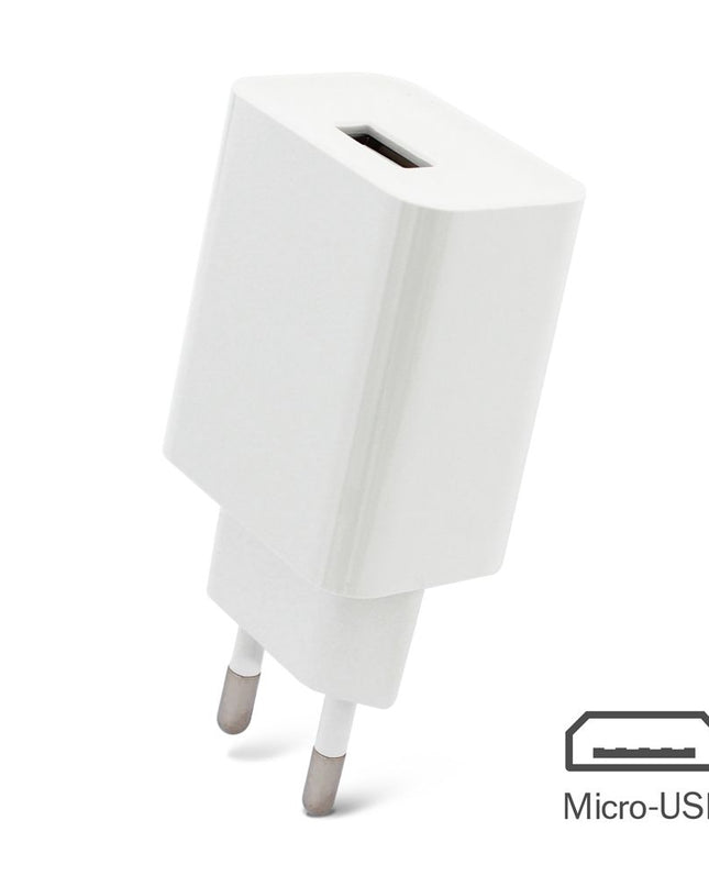 Kucni punjac 2.1A sa USB na micro USB kablom CE beli