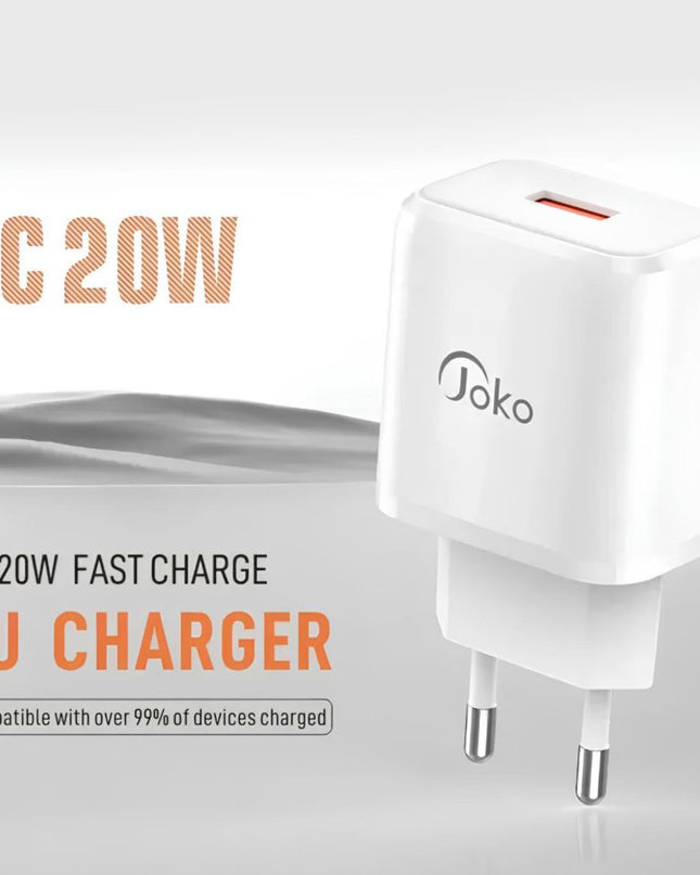 Kucni punjac KONFULON JK90+DC64 PD20W sa USB na iPhone lightning beli