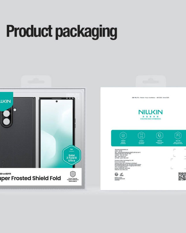 Maska za Samsung F976B Galaxy Z Fold 8 Ultra crna Nillkin Scrub Fold Magnetic