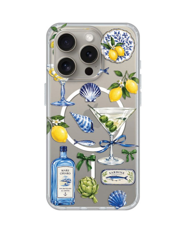 Maska za iPhone 15 Pro 6.1 Mediterranean Martini Print Magsafe