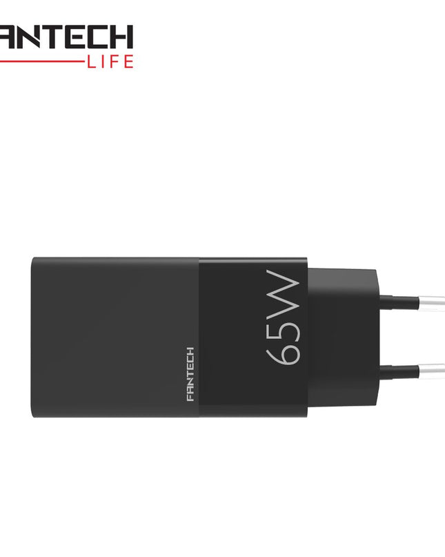Kucni punjac Fantech CWG301 2xPD + QC 65W crni