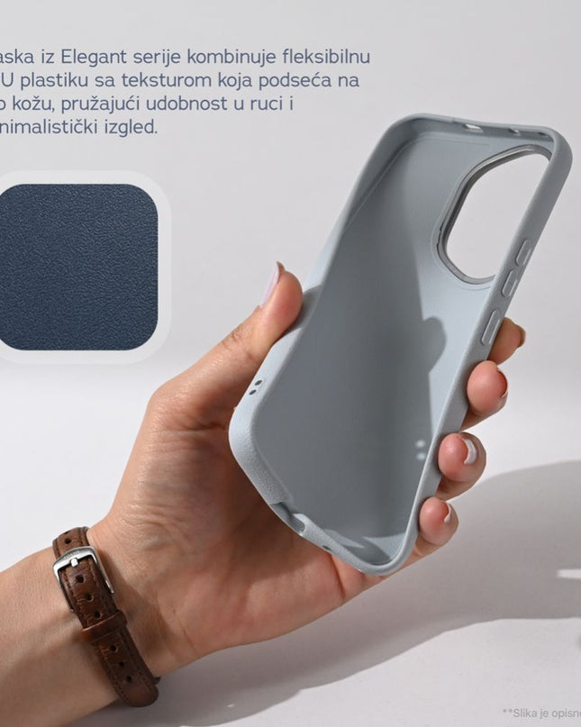 Maska Elegant za Honor 400 Pro siva