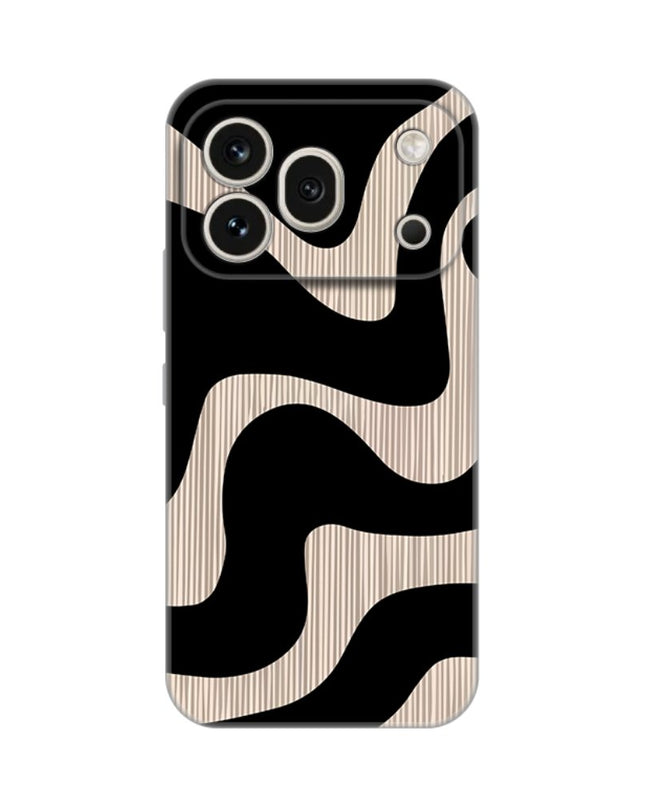Maska za Honor 600 Pro Black Flow Silikonska Print Skin