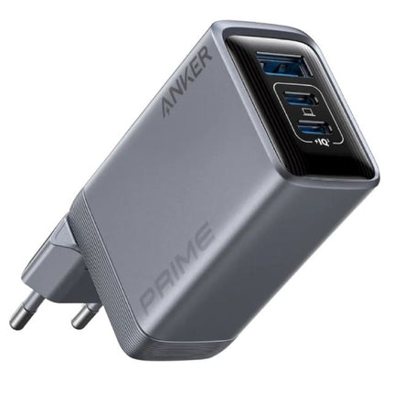 ANKER Prime 100W GaN zidni brzi punjač, 3-porta (2x USB-C i 1x USB-A) srebrni crna