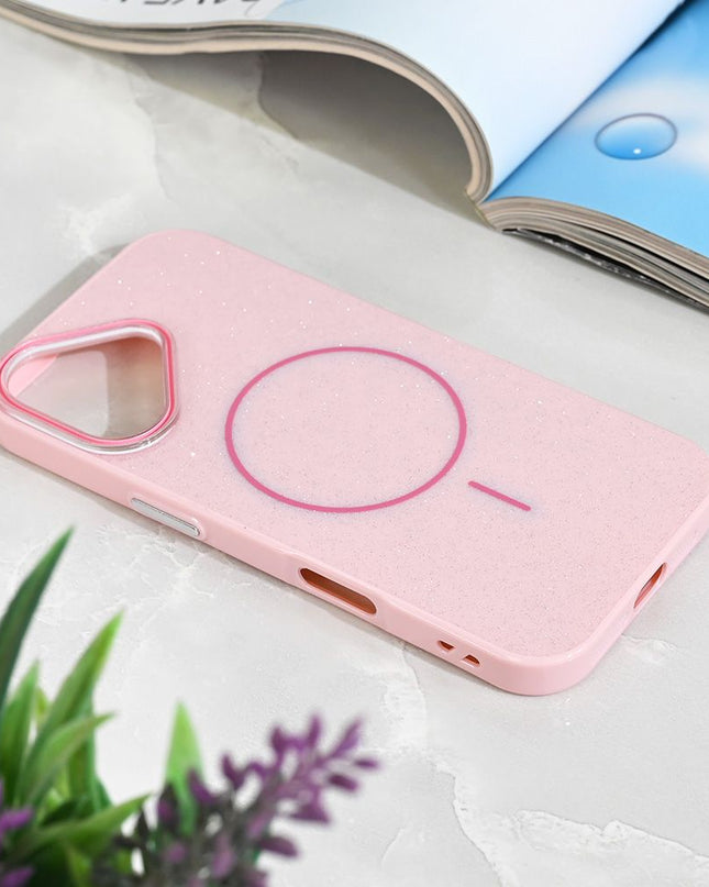 Maska Magsafe Sparkle Dust za iPhone 17 6.3 roze