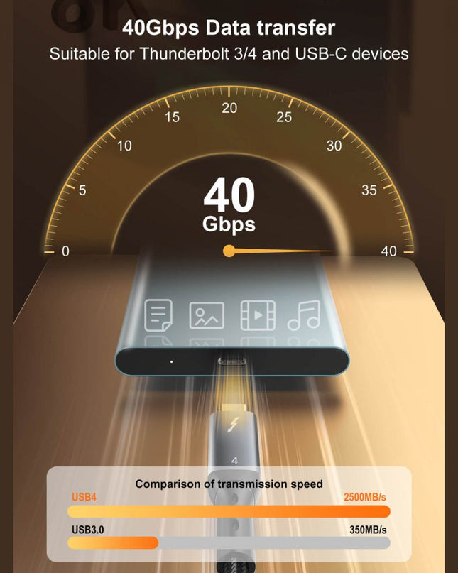 Data kabl LDNIO TC11c, USB 4.0, PD3.1, 240W, 40Gbps, 8K 60Hz PD na Type C crni 1m
