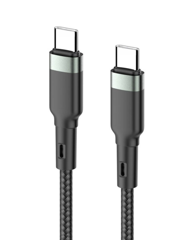 Data kabl KONFULON DC94, 60W, Type C na Type C crni 1m