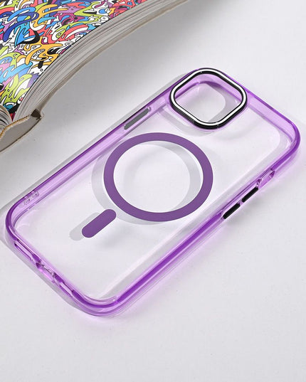 Maska za iPhone 13/14 6.1 ljubicasta Magsafe Color Pop