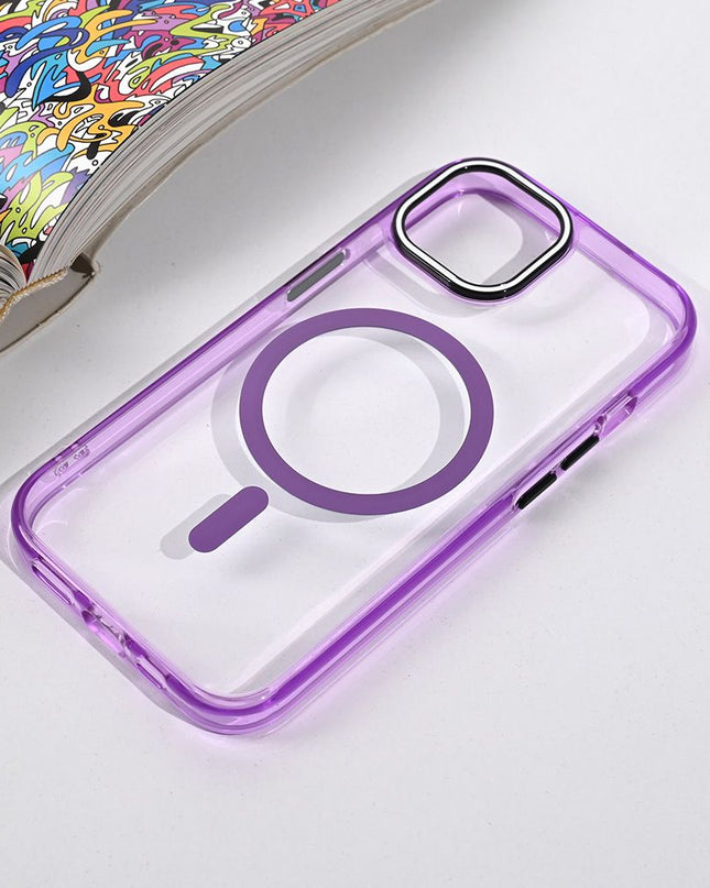 Maska za iPhone 13/14 6.1 ljubicasta Magsafe Color Pop