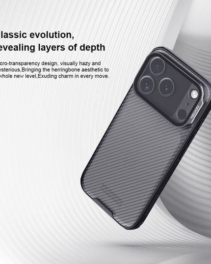 Maska za iPhone 17 Pro 6.3 crna (transparent kamera) Nillkin CamShield Prop