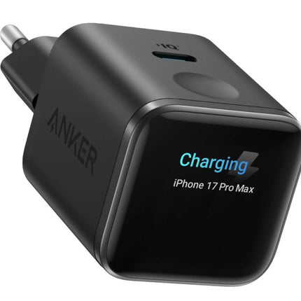 ANKER Nano 45W putni zidni punjač sa ekranom, USB-C port, crna