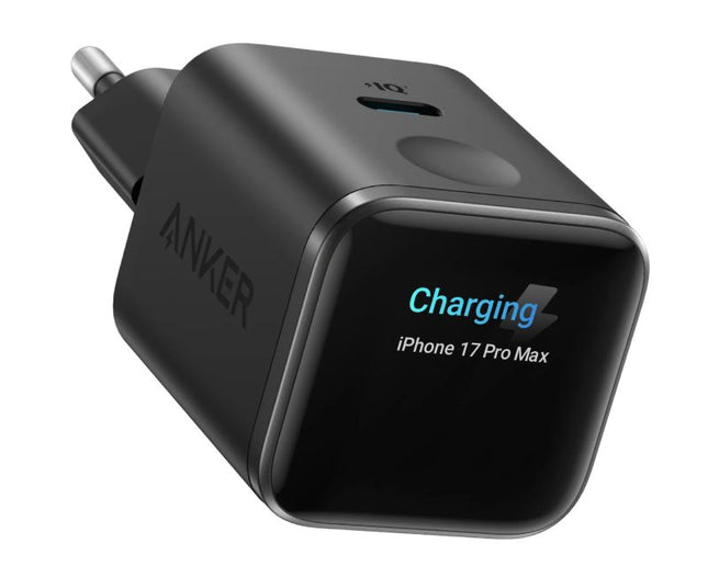 ANKER Nano 45W putni zidni punjač sa ekranom, USB-C port, crna