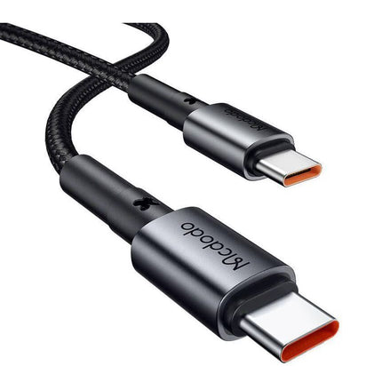 MCDODO CC-7493 SET AUTO Punjač 30W USB-C + KABL TIP-C NA TIP-C. DUŽINA 1,2m crna