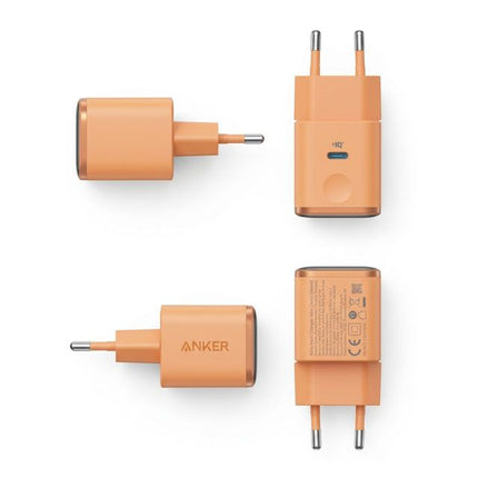 ANKER Nano 45W putni zidni punjač sa ekranom, USB-C port, narandžasta