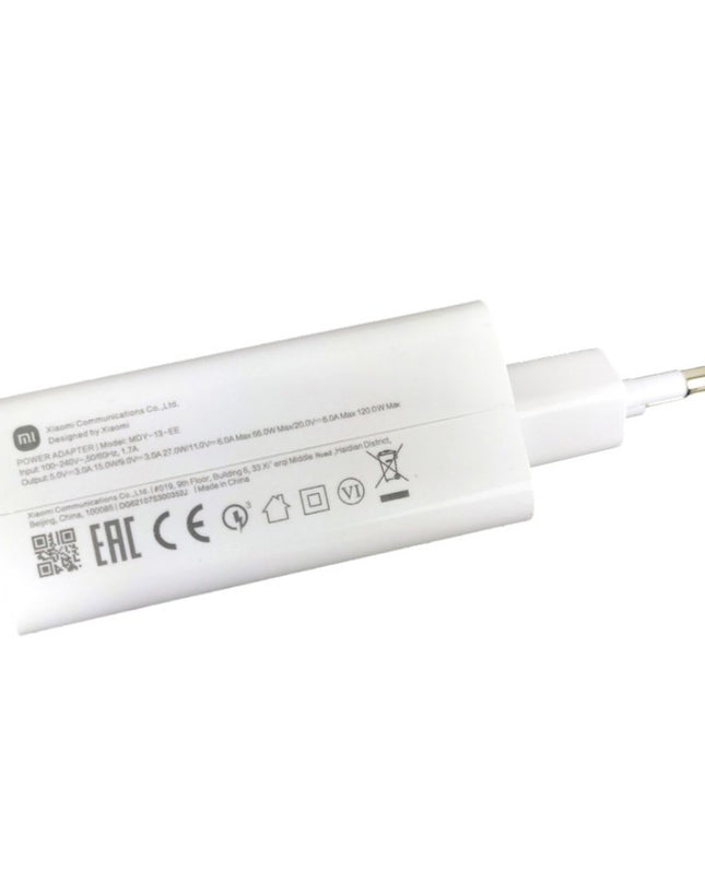Kucni punjac Xiaomi HyperCharge 120W sa USB na Type C kablom beli EU