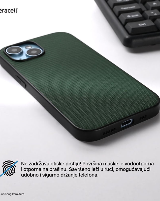 Maska za iPhone 13 6.1 tamno zelena Teracell Scrub