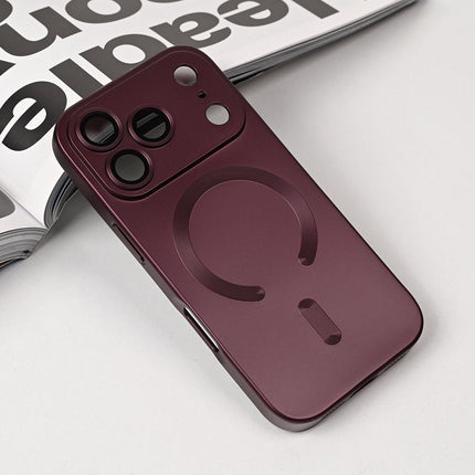 Maska za iPhone 17 Pro 6.3 bordo Magsafe Chrome