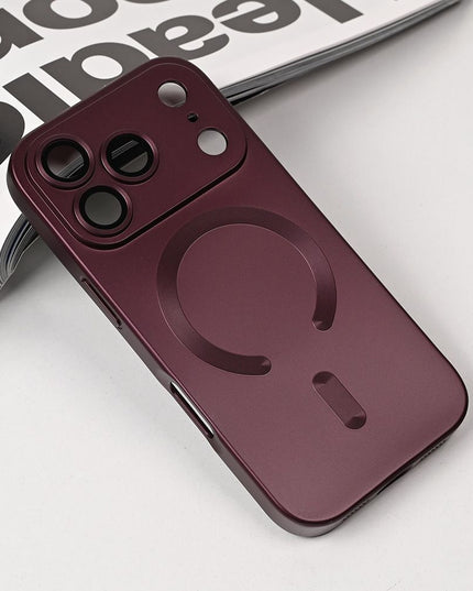 Maska za iPhone 17 Pro 6.3 bordo Magsafe Chrome