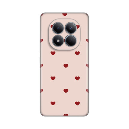 Maska za Xiaomi Redmi Note 15 Pro 4G Beige Hearts Silikonska Print