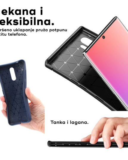 Maska za Xiaomi Redmi Note 15 Pro Plus 5G (EU) crna Defender Carbon