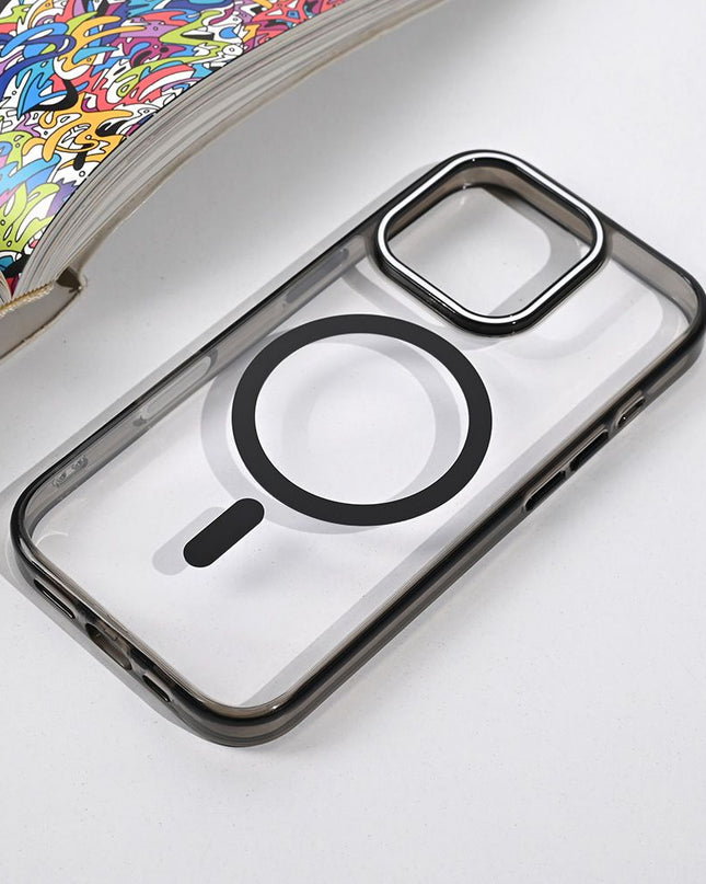 Maska za iPhone 16 Pro 6.3 crna Magsafe Color Pop