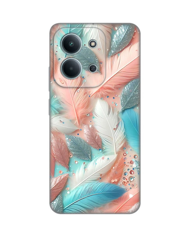 Maska za Xiaomi Redmi 15C 4G Pastel Feathers Silikonska Print