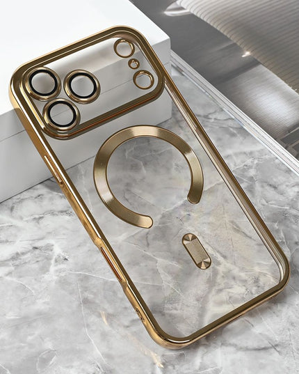 Maska za iPhone 17 Pro Max 6.9 zlatna Magsafe Lux
