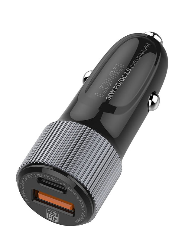 Auto punjac LDNIO C510Q PD/QC3.0 36W sa Type C na Type C kablom