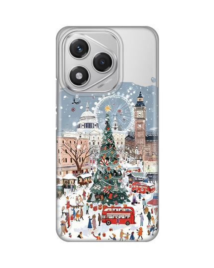 Maska za Honor 400 Lite Christmas Town Silikonska Print Skin
