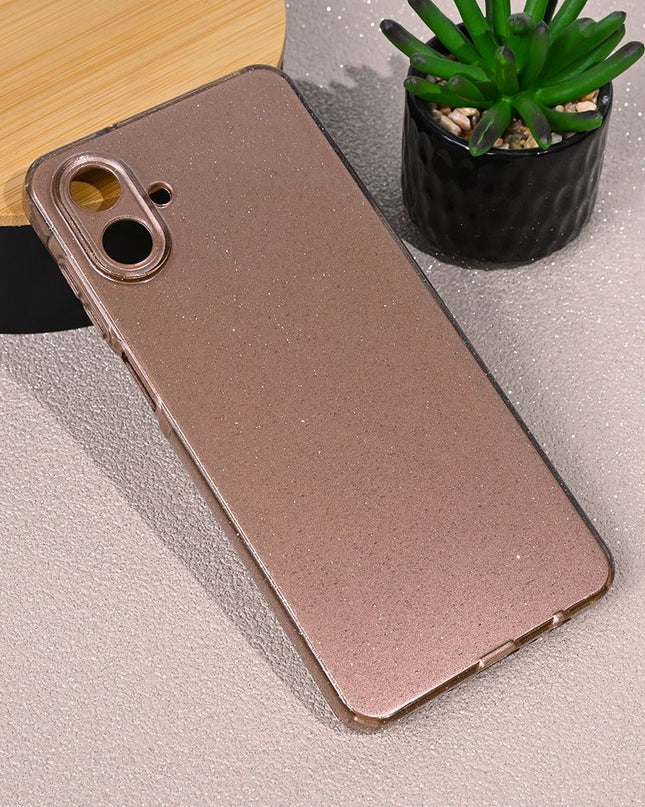 Maska za Samsung A075F Galaxy A07 roze zlatna Sparkle Dust
