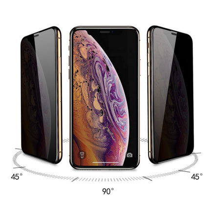 Zastitno Staklo Tempered glass Privacy 2.5D full glue za iPhone XS Max crni