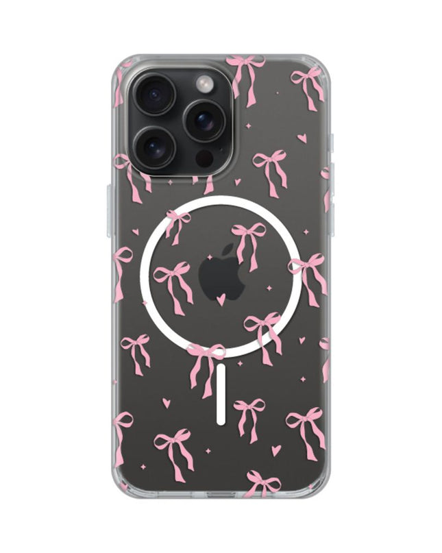 Maska za iPhone 15 Pro Max 6.7 Cute Bows Print Magsafe