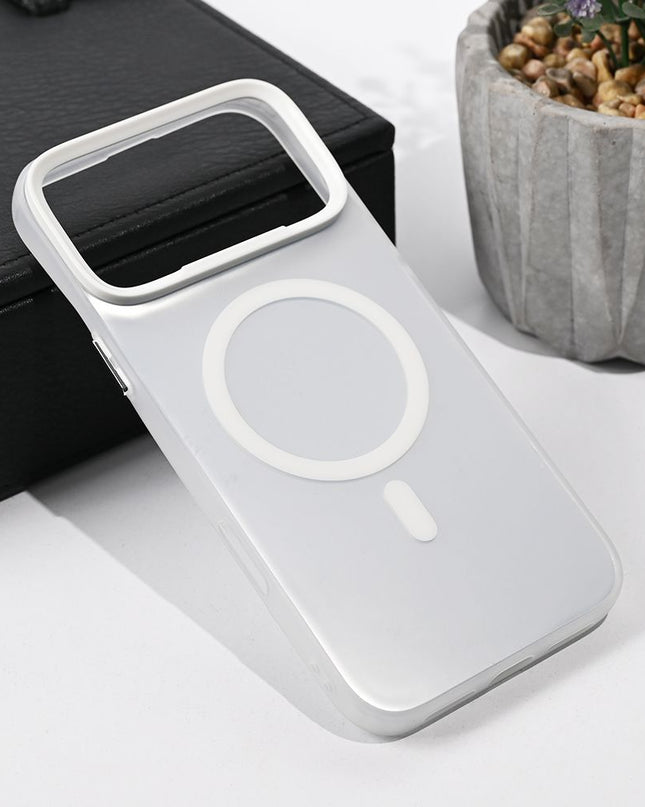 Maska za iPhone 17 Pro Max srebrna Magsafe Clear