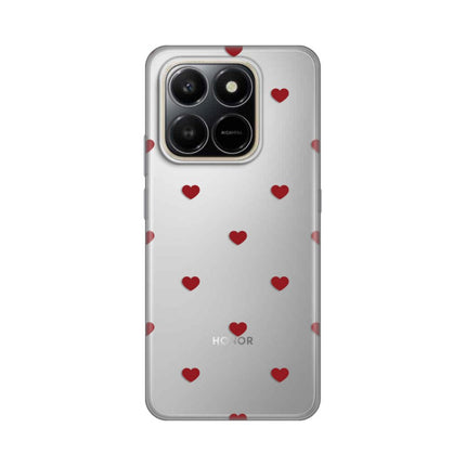 Maska za Honor X7d 4G/400 Smart 5G Red Hearts Silikonska Print