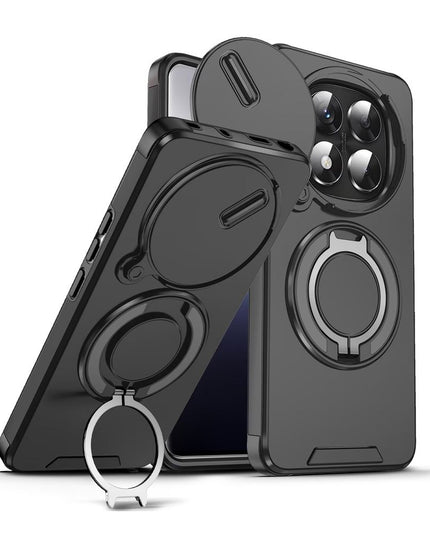 Maska za Xiaomi Redmi Note 15 Pro Plus 5G (EU) crna CamShield Ring stand