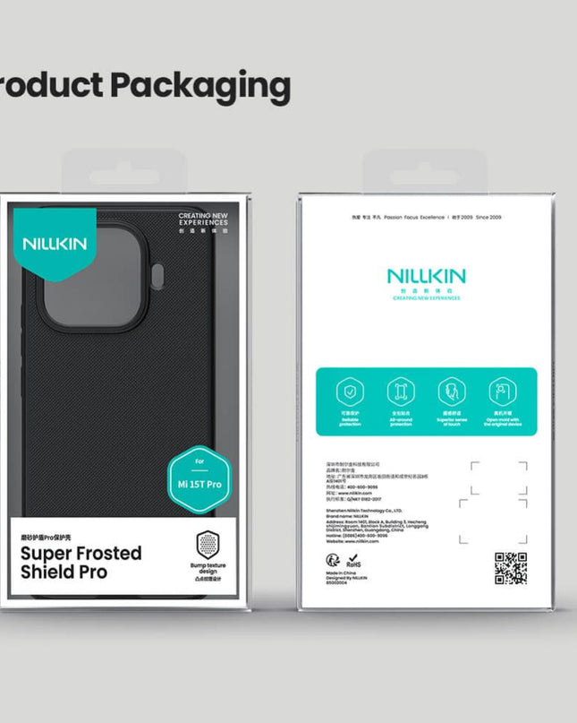 Maska za Xiaomi 15T Pro crna Nillkin Scrub Pro