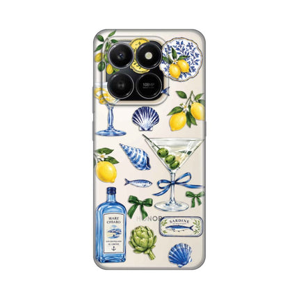 Maska za Honor X7d 4G/400 Smart 5G Mediterranean Martini Silikonska Print