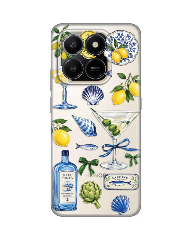 Maska za Honor X7d 4G/400 Smart 5G Mediterranean Martini Silikonska Print