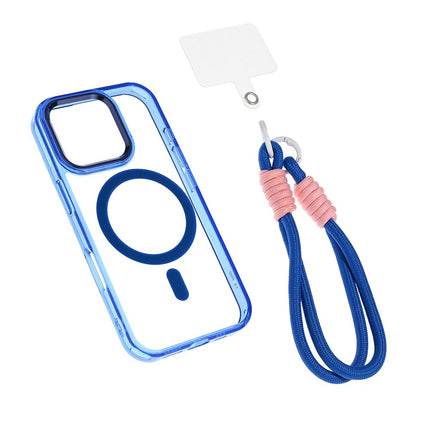 Maska za iPhone 16 Pro 6.3 tamno plava Magsafe Loop