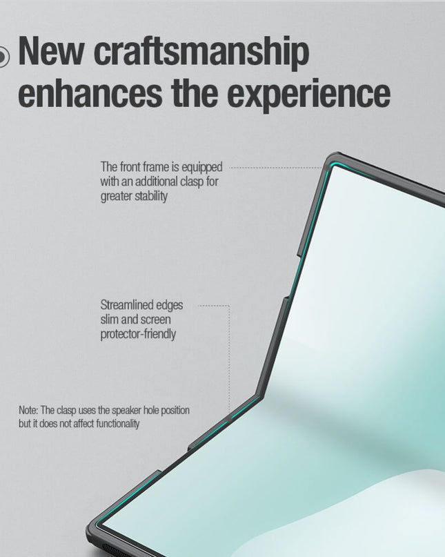 Maska za Samsung F971B Galaxy Z Fold 8 crna Nillkin Scrub Fold Magnetic
