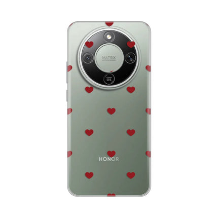 Maska za Honor Magic 8 Lite Red Hearts Silikonska Print
