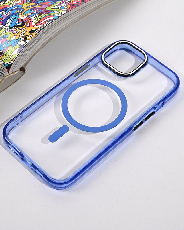 Maska za iPhone 13/14 6.1 plava Magsafe Color Pop