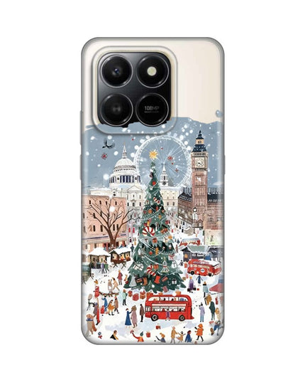 Maska za Honor X7d 4G/400 Smart 5G Christmas Town Silikonska Print Skin