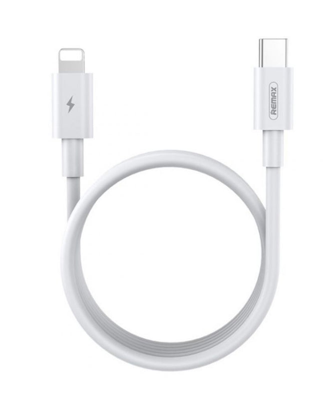 Data kabl REMAX RC-183i PD 30W Type C na iPhone lightning 2m beli