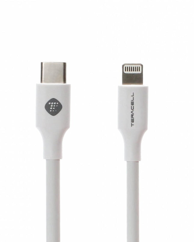 Data kabl Teracell Plus 27W PD Type C za iPhone 11/12/13 lightning beli 2m