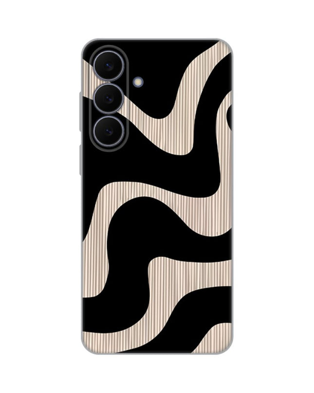 Maska za Samsung S731B Galaxy S25 Fe Black Flow Silikonska Print Skin